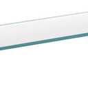 Moen DN7790CH Lounge 24-Inch Wide x 5-Inch Deep Decorative Glass Bathroom Vanity Shelf, Chrome, 24 Inches X 5.5 Inches X 3.2 Inches