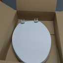 KOHLER K-4774-0 Brevia Elongated White Toilet Seat with Quick-Release Hinges And Quick-Attach Hardware For Easy Clean, White