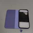 SHIELDON Real Leather Case Wallet for iPhone 17 6.3-inch 5G 2025 | Magnetic Closure | Folio | RFID Blocking Card Holder | Kickstand | Soft Shockproof Phone Cover | Wisteria Purple