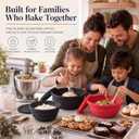 3-Pack Silicone Bowl Liners for 5 Qt KitchenAid Mixers, Food-Grade Foldable Silicone Bowl Inserts, Dishwasher Safe Bowl Liners for Mixing, Baking & Storage