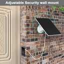 Solar Panel Charger Compatible with Ring Video Doorbell 1/New Generation(2020 Release-1080p), 10ft Waterproof Charging Cable, 360Adjustable Mount,5W 5V, 7.5 * 6.4"