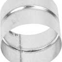 4" Inch Galvanized Metal Vent Duct Connector - Round Extension for Ventilation - 4 Inch Metal Dryer Vent Coupler and Hose Coupling - Durable Dryer Pipe Connection - Female Fit