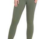 Womens Leggings High Waisted Lounge Legging 25" Inseam Gym Workout Leggings for Women Buttery Soft Yoga Pants (Green, L)