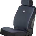 Carhartt Universal Nylon Duck Canvas Fitted Bucket Seat Cover, Durable Seat Protection with Rain Defender, Single, Bluestone