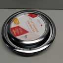 4-Piece Drip Pans Set - Compatible with GE Stoves - Chrome Finish Electric Stove Burner Drip Pans - 2 x 6inch, 2 x 8inch Stove Drip Pans - GE Stove Drip