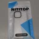 NITITOP Compatible with iPhone 13 Mini Case Cute Clear for Women Girls White Love Heart Pattern Ultra Slim with Bumper Protector Soft TPU Anti-Yellow Protective Cover - White Heart