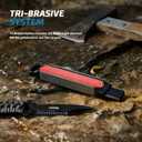 S SATC 4-in-1 Portable Knife Sharpener Stone Made of Diamond Pocket Knife Sharpener, Outdoor Tools for kitchen hunting throwing knife