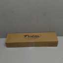 TONIAL Curtain Rod 32 to 58 Inch(2.6-4.8ft), Telescoping Splicing 3/4 Drapery Rods for Windows 20 to 53 Inch(1.7-4.4ft), Decorative Single Rod with Small Cap Finial, Black