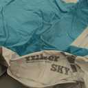 Twin Air Mattress with Built in Pump, Single Blow up Air Bed with Portable Storage Bag, Suitable for Home and Guests, Top Flocking, 18" Twin Sky Blue