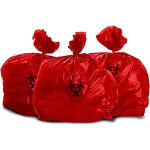 Oakridge Heavy Duty 40 Gallon Biohazard Waste Disposal Bags (Roll of 10) - Professional Grade