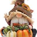 Hodao Fall Thanksgiving Pumpkin Gnomes Decorations Handmade Swedish Tomte Elf for Fall Decor Gift - Thanksgiving Party Home Gnomes Decor - Autumn Gifts (Multicolor)