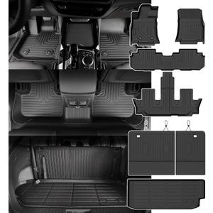 Subaru Ascent Floor Mats 2026 2025-2019,Car Mats for Subaru Ascent 7&8 Seater All Weather Floor Mats Cargo Liner Accessories 2019-2026