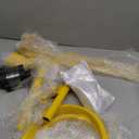 Tie Down 2-Pack Heavy Duty Powder-Coat Painted Yellow Steel Ladder Roof Hook with Wheel | Rubber Grip T-Bar for Damage Prevention | Fast and Easy Setup to Access Steep Roofs