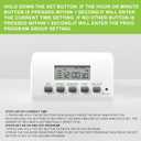 BN-LINK Indoor Digital Timer Outlet,24 Hour Light Timer Easy Programmable,Mini 2 Prong Plug in Timers for Electrical Outlets,Lamps,Fans,2 On/Off Programs,2 Pack,15A/1875W, ETL Listed