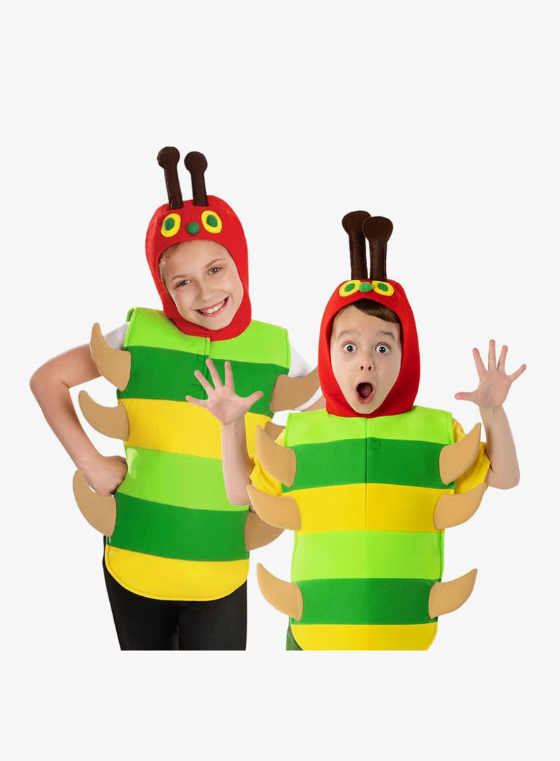 fun shack Caterpillar Costume Kids, World Book Day Costumes for Kids Caterpillar and Bug Costumes for Boys and Girls Size S