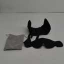 Travel Pillows for Airplanes, Airplane Pillow for Long Flight, Airplane Head Strap with Eye Mask for Sleep, Travel Neck Pillow for Car Road Trip, 360 Support Headrest, Stop Bobblehead, Black