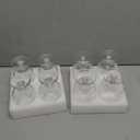 Transparent Vintage Goblet Glasses of 8, Mixed Drink Tumblers, 7.7 oz  Glasses Drinking Tumbler Glassware for Iced Tea, Beer, Juice, Cocktail, Whiskey