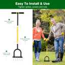 Lawn Aerator Tool - Grass & Soil Aerator for Lawn & Yard Care, Durable Manual Lawn Aerator for Healthy Grass, Compact Soil & Easy-to-Use Spike Plug Aerator