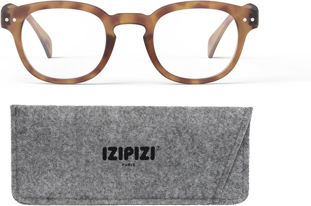 IZIPIZI READING #C Reading Glasses for Women and Men Square Glasses with Anti-Scratch Lenses, Lightweight Fashion Frame