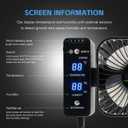 2-Pack 4 Fixed Clip Fan, 4 Speed Control, USB Desktop Fan, for Hydroponic Plants, Office Dorm, circulation and cooling.