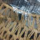 Plug in Pendant Light Rattan Hanging Lamp with Switch, Mini Rattan Boho Semi Flush Mount Ceiling Light, Hand Woven Hallway Light Fixtures for Bedroom Entryway Kitchen (1 Pack Brown)