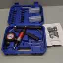 Yonligonju 23PCS Handheld Vacuum Pump Tester Brake Bleeder Kit Brake System Bleeding Tools with Adapters and 2 Reservoir Bottles Automotive Brake for Car Truck Motorcycle (Blue)