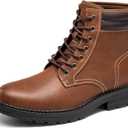 Bruno Marc Men's Dress Oxford Fashion and Comfort Ankle Lace Up Boots (10.5, Brown)