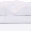 Sausalito Nights 300 Thread Count Cotton Sheet Set, Twin, White