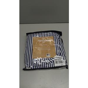 Eddie Bauer Kids - Twin Sheets, Stain-Resistant Toddler Bedding with Matching Sham(s), Super Soft, Ideal Boy Room Essentials (Vivid Stripe Blue, Twin)