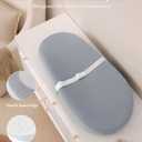 Blissful Diary Muslin Baby Changing Pad with Waterproof Lining Foam, Baby Changing Table Pad with Cover for Dressers (Botanical Leaf, Avocado)