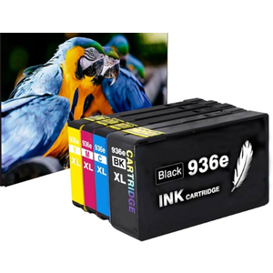 Aceozsoronn 936XL 936e Ink Cartridges Combo Pack Replacement for HP 936e Ink 936XL and 936 Color Combo Pack for HP OfficeJet Pro 9120e 9125e 9122e 9128e 9130e 9135e 9130b 9730e (4 Pack with Chip)