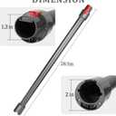 Extension Wand Replacement for Dyson V15 V15s V11 V15 V10 V8 V7 Detect Absolute Cyclone,Quick Release Rigid Stick Tube Rod 28.5 Inch(Not for Slim) (Gray)