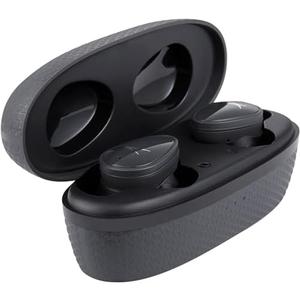Altec Lansing NanoBuds True Wireless Earbuds with Charging Case, IPX4 Waterproof, Dual Mic, 30 Hours Playtime – Sports in Ear Earphones for iPhone & Android (Charcoal Grey)