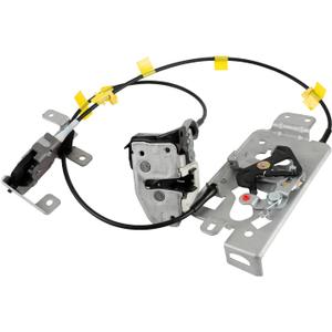 Left Driver Side Rear Door Lock Latch & Cable Compatible with Ford F150 Extended Cab Pickup 2004-2008, Upper and Lower Latches Assembly Replaces # 8L3Z-18264A01-B, 6l3Z-18264A01-B