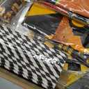 348 Pcs Construction 1st Birthday Decorations, Dump Truck One Year Old Party Supplies Include Balloons Box, Backdrop, Hanging Swirls, High Chair Banner, Hat, Tablecloth, Plates, Cake Toppers