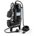 Acquaer 3/4 HP Submersible Sewage Pump 6400 GPH Cast Iron Effluent PumpAutomatic Tethered Float Switch, 115V, 2'' NPT Discharge, Sump Pump for Sump Basin, Basement, 
Style	3/4HP 6400 GPH Sewage Pump 2'' NPT
Product Dimensions