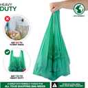 200 Pack Thank You Bags Disposable Eco Grocery T-Shirt Bag with Handles for Supermarket, Groceries, Produce, Shopping, Trash, Small Commercially Compostable Baggies Bulk