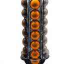 Miuly Coffee Capsule Holder For Nespresso Vertuoline, Coffee Capsule Stands Rotating Pod Rack holds 35 Nespresso Vertuo Pods, Black