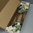 Artificial Flowers for Vases 20 Inch 10 Stems, Silk Dried Fake Mums Bouquet Indoor Faux Floral Arrangements for Decoration (White)