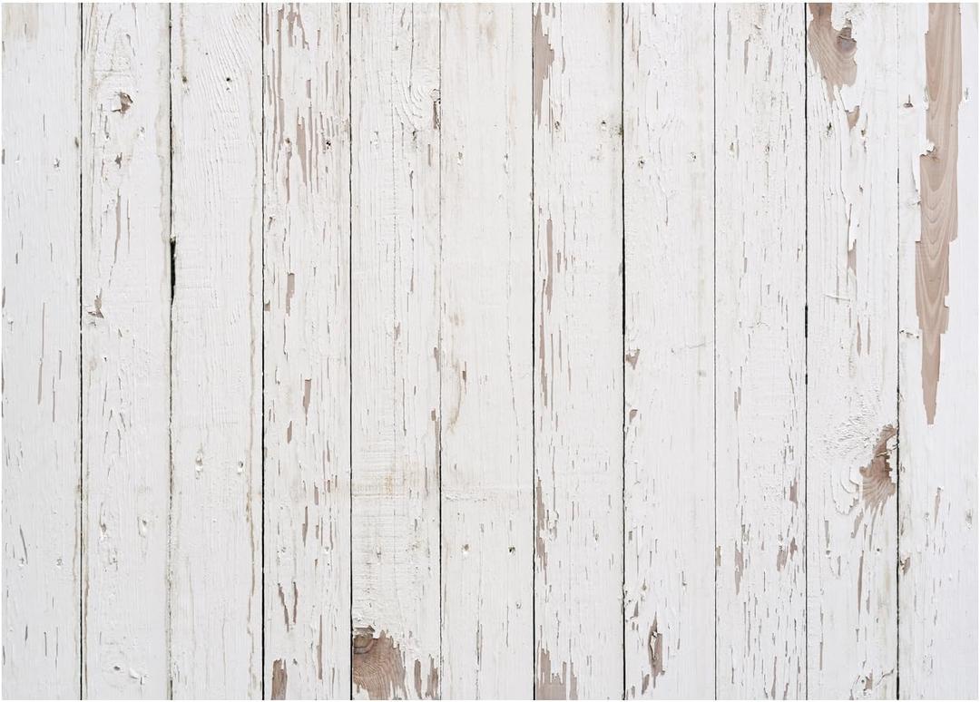 AIIKES 8X6FT Vintage Wood Backdrop White Wooden Background Wood Backdrops for Photography Newborn Photography Backdrop Birthday Party Decoration Backdrop Photo Studio Props 12-583