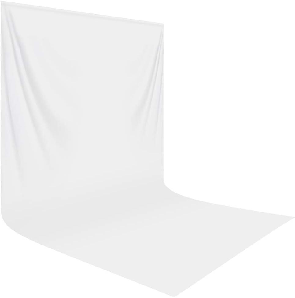 HEMMOTOP White Photo Backdrop Background, 10 ft x20 ft White Screen for Photography, Seamless Photography Backdrops Backgrounds for Photo Video Recording (Backdrop only)