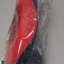 Bespilow Cervical Neck Pillow for Pain Relief, Dual-Layer Memory Foam Orthopedic Contour Pillow for Office,Travel, Ergonomic Neck Support for Back Sleepers,Cooling Breathable Case (US Design Patented) (Black&red)