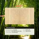 Landgarden Natural Bamboo Slat Screening, Eco-Friendly Privacy Slat Fence, Bamboo Screen Panel Roll for Balcony or as Wind and Sight Protection