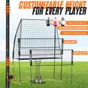 2025 Upgraded Volleyball Training Equipment Net Volleyball Spike Trainer for Indoor and Outdoor Volleyball Practice Net Station, Perfect for Team or Solo Training, Home Volleyball Net