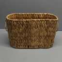 Toilet Paper Storage Bin, Large Storage Basket with Handles, Bathroom Accessories Organizer, Decorative Book Storage