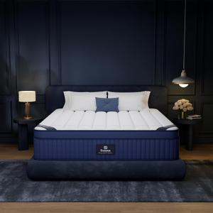 King Size Mattress, 14 Inch Size King Mattress in a Box, Medium Pocket Spring and Gel Memory Foam for Superior Comfort, Pressure Relief, Strong Edge Support