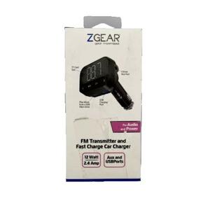ZGEAR FM TRANSMITTER AND FAST CHARGE CAR CHARGER