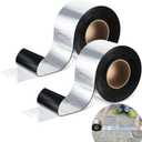 Frienda 2 Rolls Flashing Tape Waterproof Patch Seal Tape 32 Feet Self Adhesive Asphalt Repair for Window Roof Doors Panels Gutter Repair Outdoor(4" X 32')