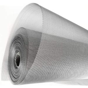 KISKIS 304 Stainless Steel Woven Wire Mesh, Wire Mesh Window Screen Mesh, Prevent Mouse Mice Snakes Hornets Rodents Entering, Easy to Cut and Install, 120X300CM47X118INCH