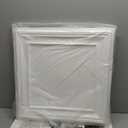 STICKGOO Drop Ceiling Tiles 24x24 PVC Glue Up Ceiling Panel to Prevent Breakage Pack of 12 Tiles Cover 48 Sq. Ft, White